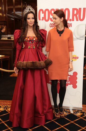 Miss Earth Russia 2012 Natalia Pereverzeva gives news conference