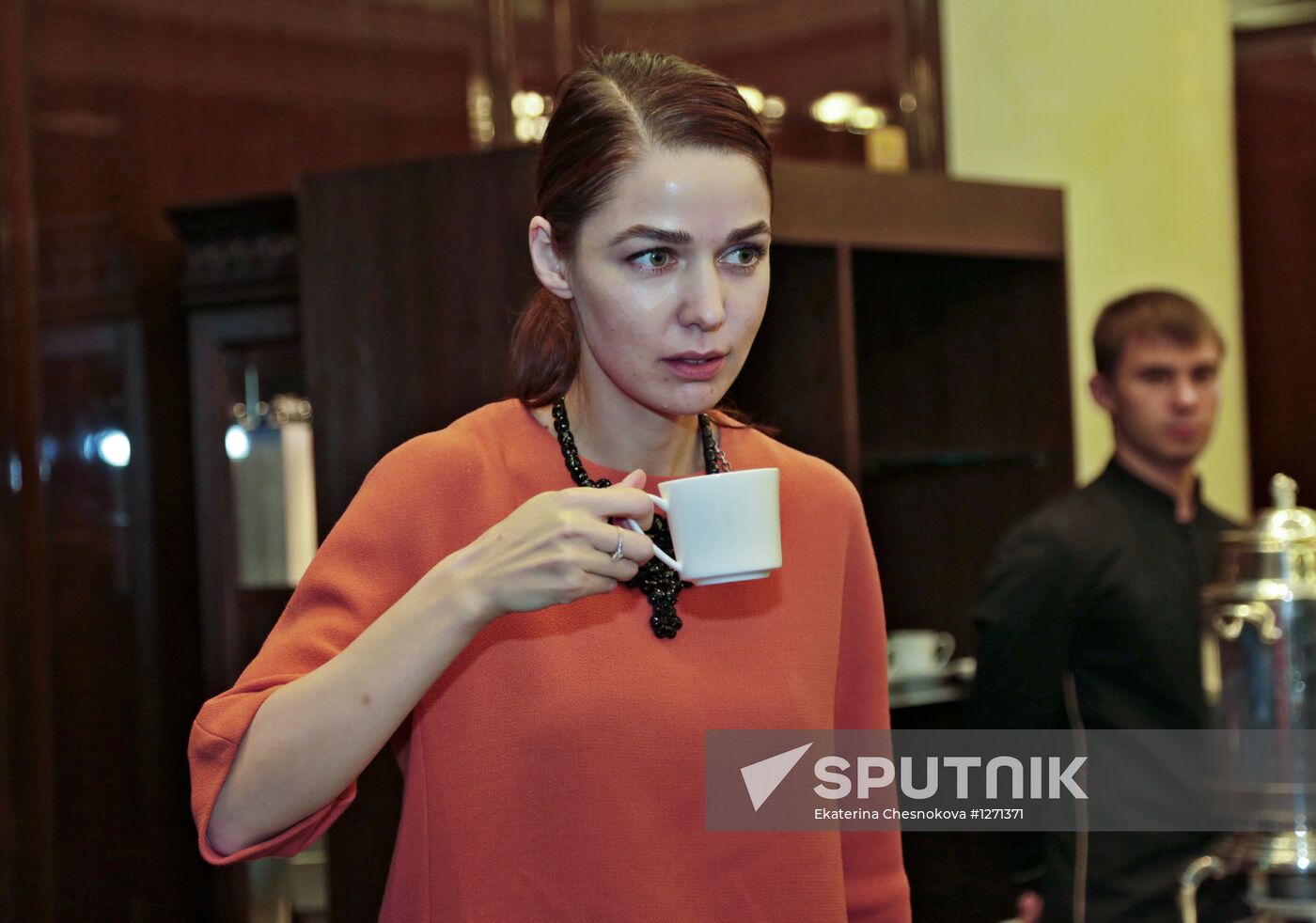 Miss Earth Russia 2012 Natalia Pereverzeva gives news conference