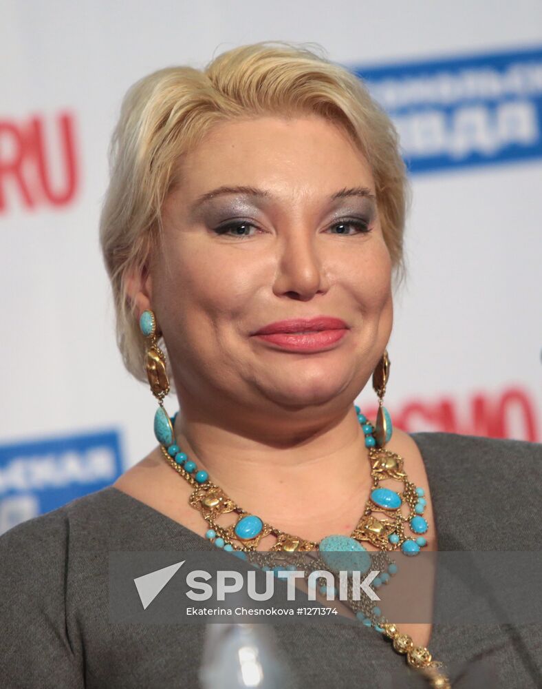 Miss Earth Russia 2012 Natalia Pereverzeva gives news conference