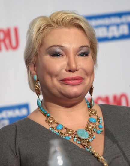 Miss Earth Russia 2012 Natalia Pereverzeva gives news conference