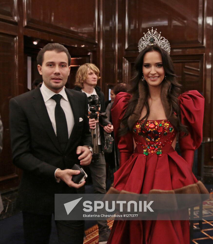 Miss Earth Russia 2012 Natalia Pereverzeva gives news conference