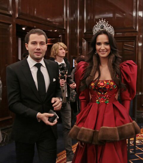 Miss Earth Russia 2012 Natalia Pereverzeva gives news conference