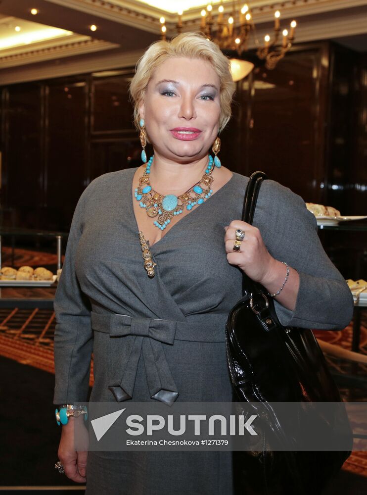 Miss Earth Russia 2012 Natalia Pereverzeva gives news conference