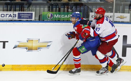 Hockey. KHL. Lev vs. CSKA