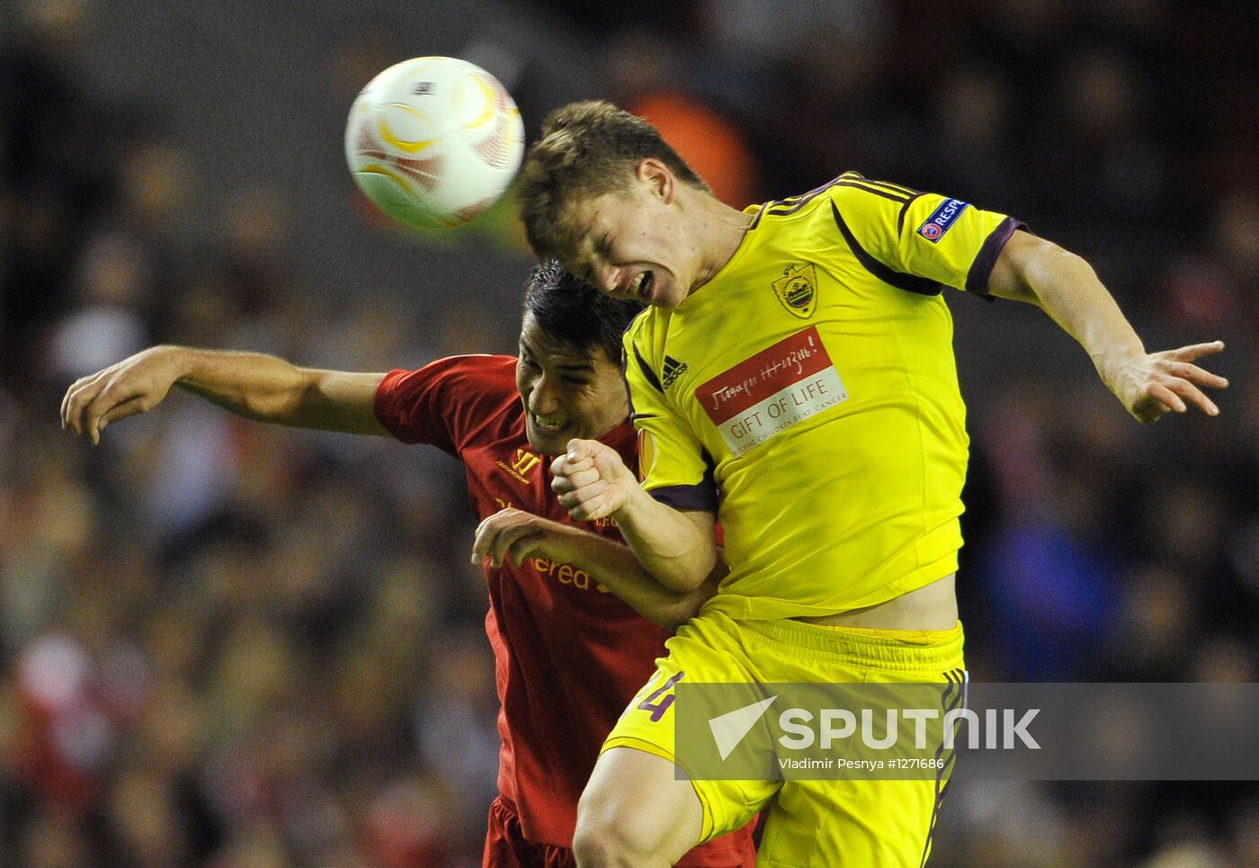 Football Europa League. Liverpool vs. Anji