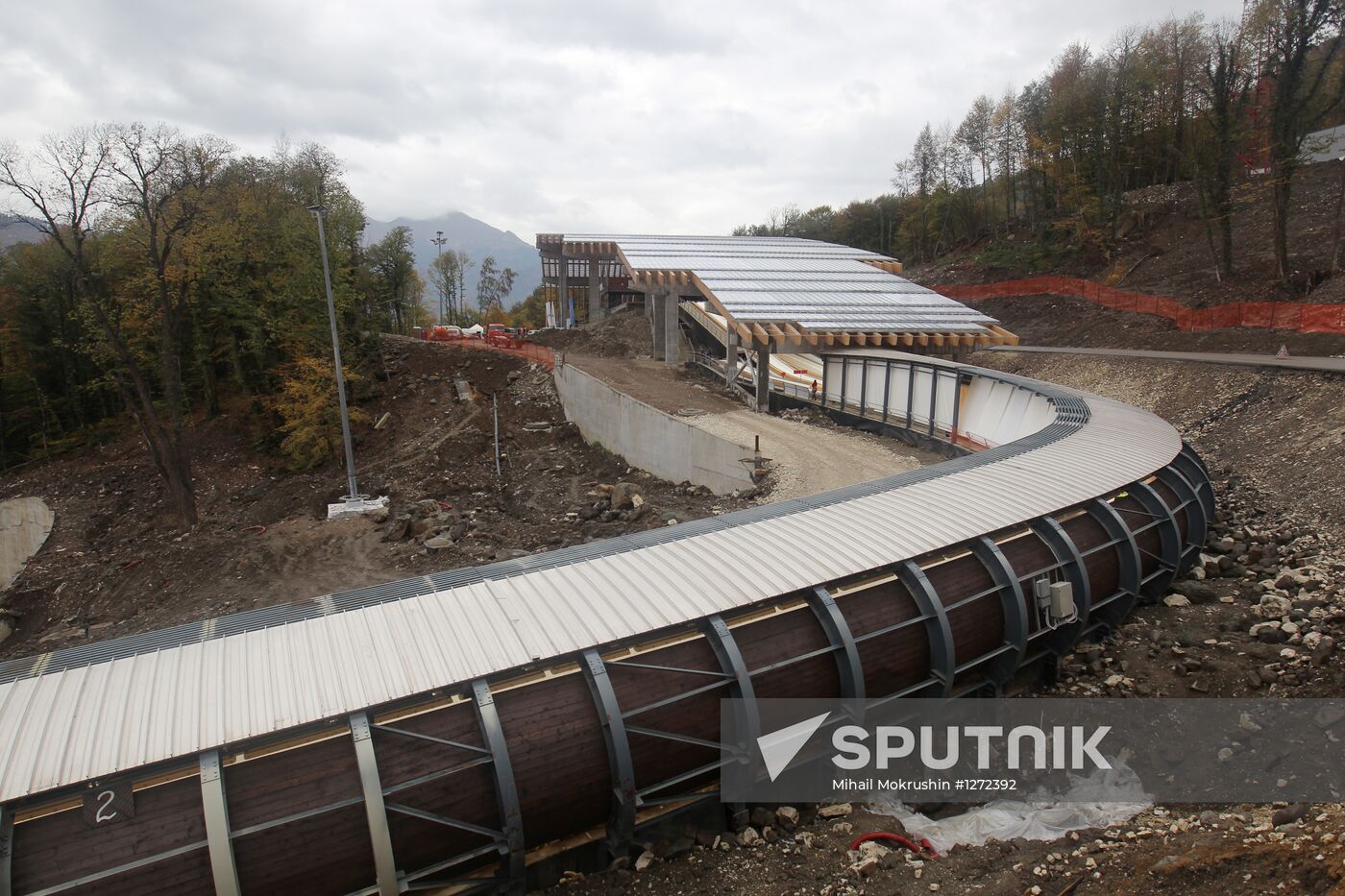 Bobsleigh and luge track "Sanki" in Sochi