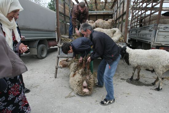 Celebration of Eid al-Adha in Russian regions