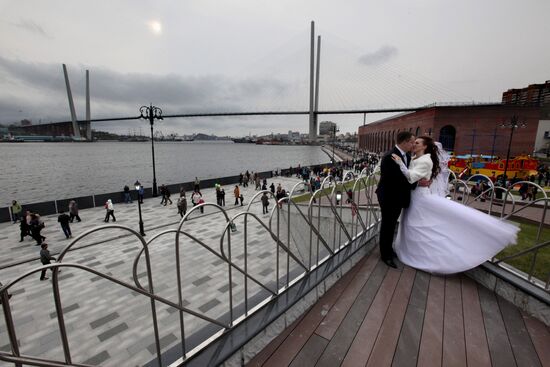 Tsesarevich Embankment opens in Vladivostok