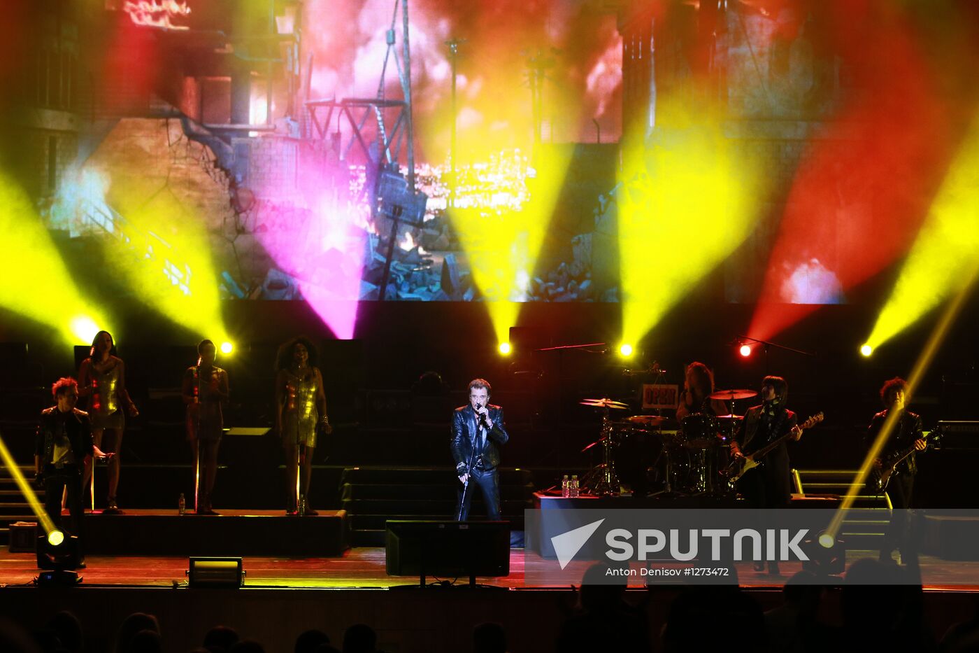 Johnny Hallyday's concert in Moscow