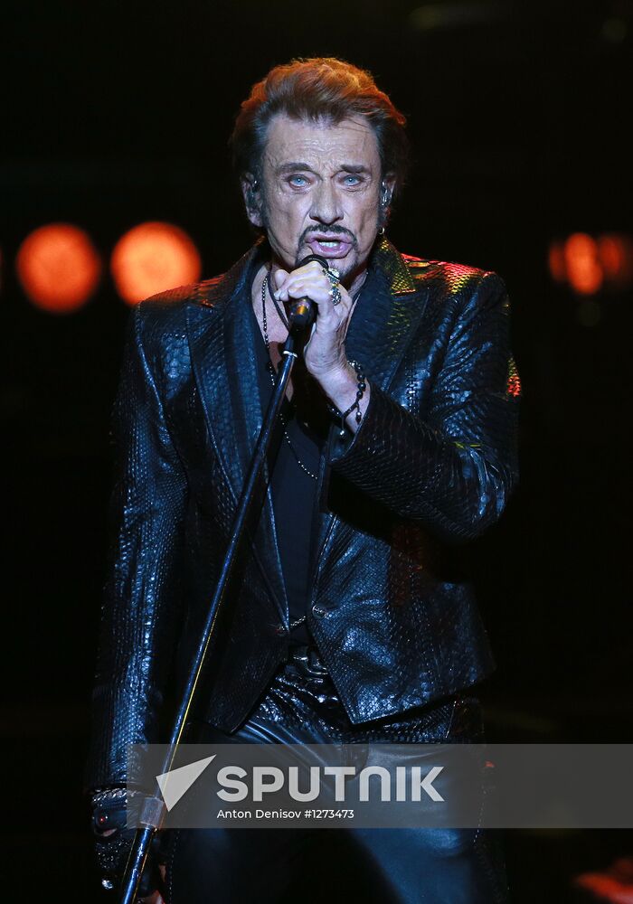 Johnny Hallyday's concert in Moscow