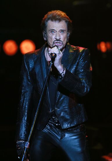 Johnny Hallyday's concert in Moscow