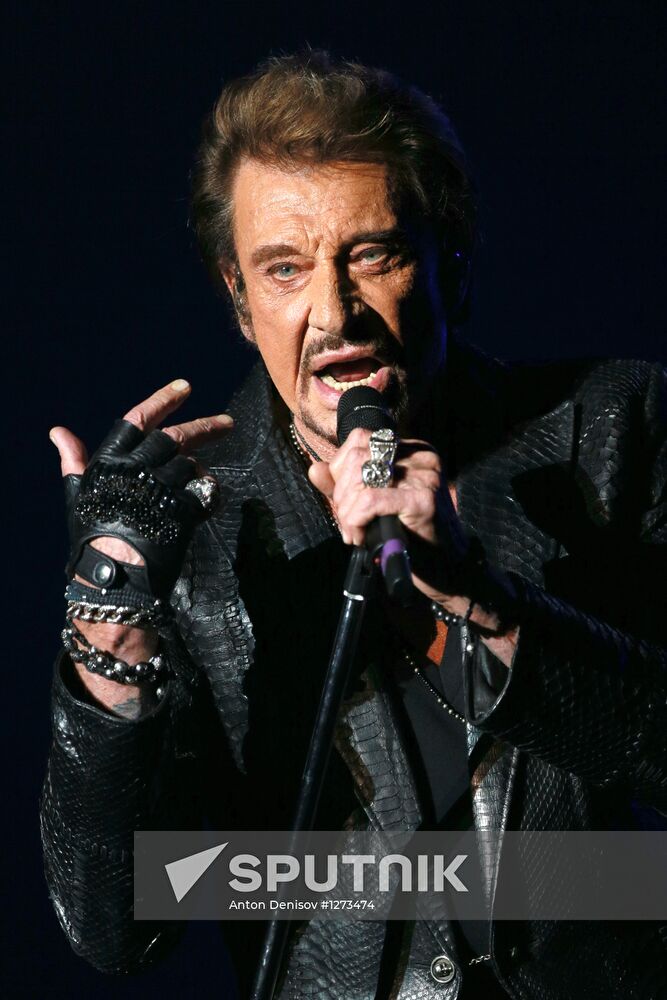 Johnny Hallyday's concert in Moscow