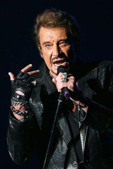 Johnny Hallyday's concert in Moscow
