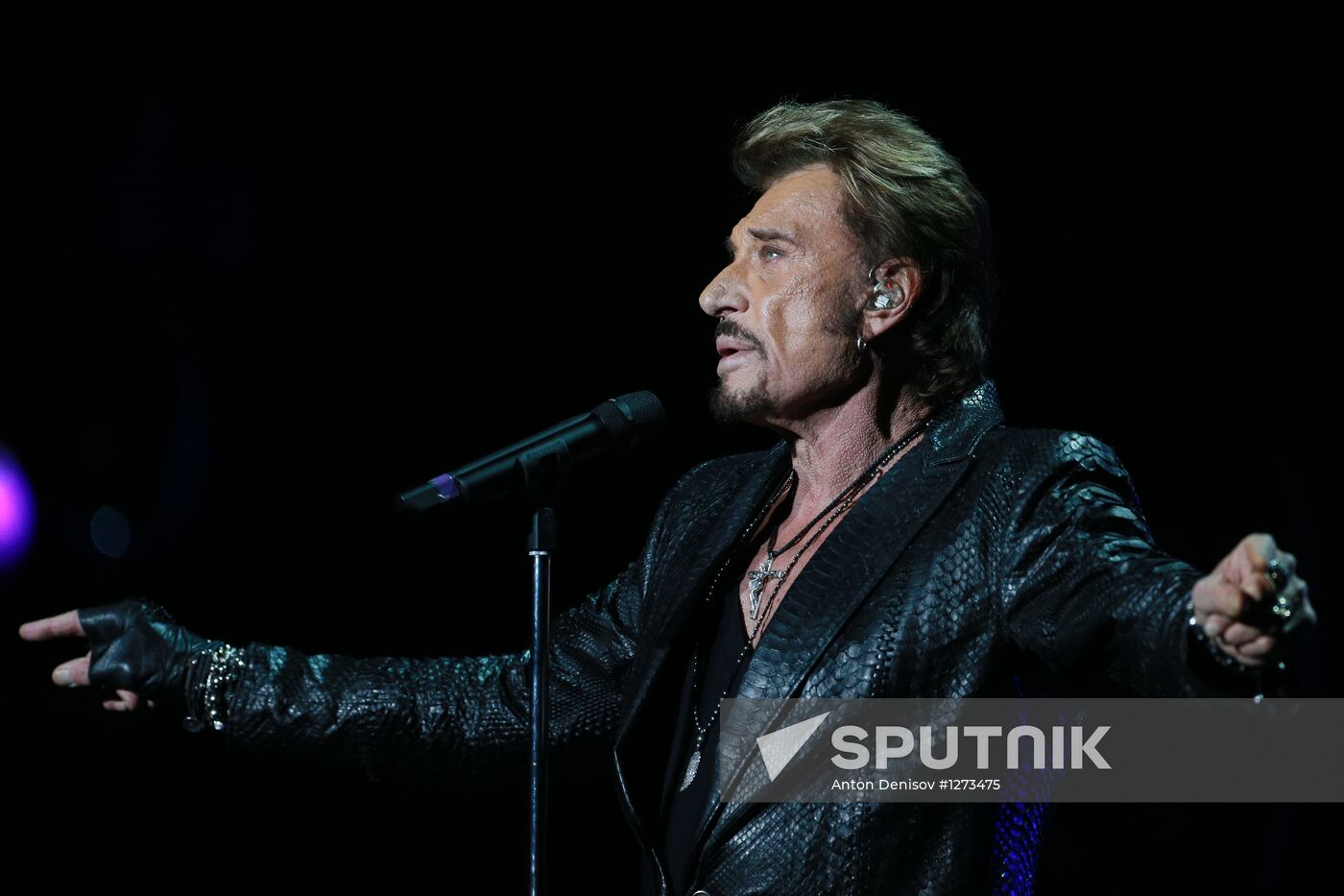 Johnny Hallyday's concert in Moscow