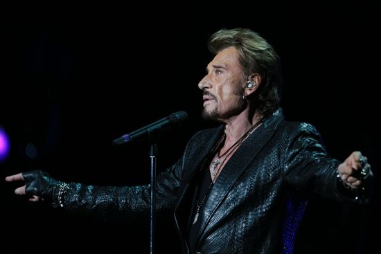 Johnny Hallyday's concert in Moscow