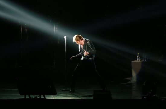 Johnny Hallyday's concert in Moscow