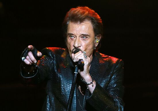 Johnny Hallyday's concert in Moscow