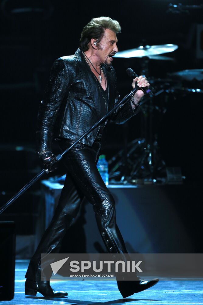 Johnny Hallyday's concert in Moscow