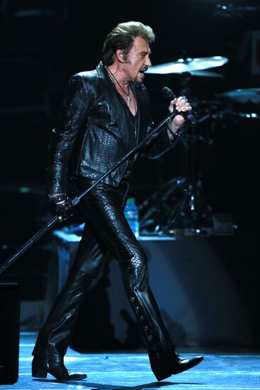 Johnny Hallyday's concert in Moscow