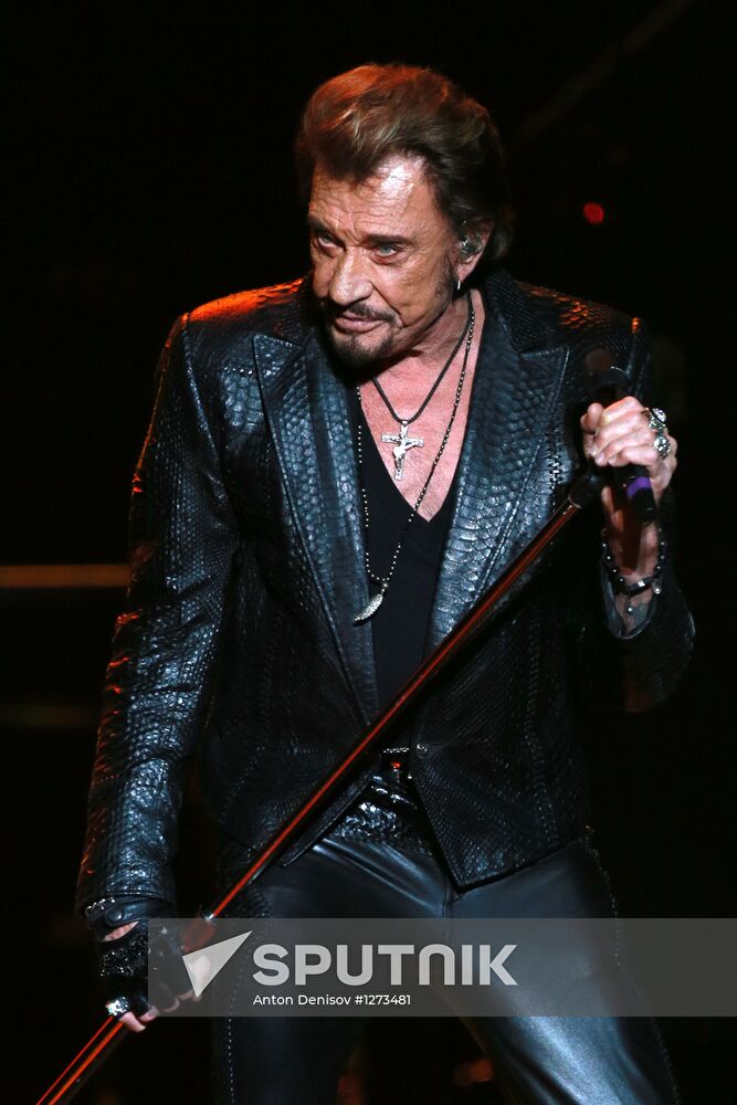 Johnny Hallyday's concert in Moscow