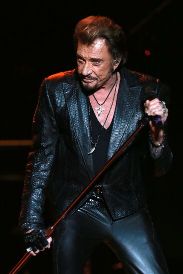 Johnny Hallyday's concert in Moscow