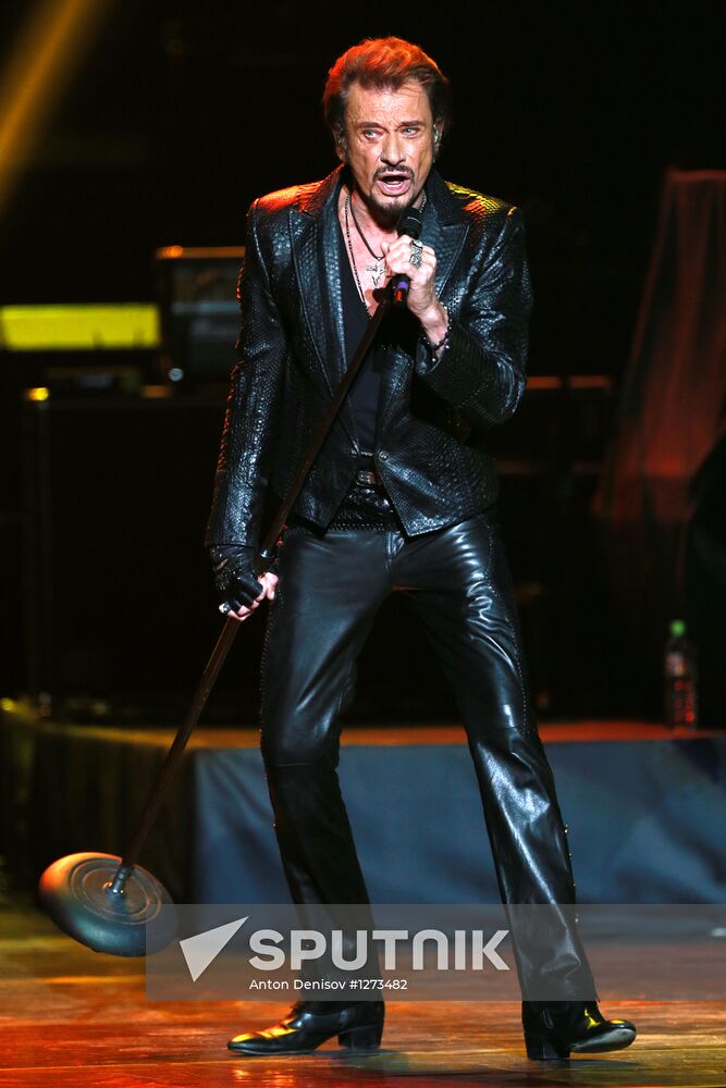 Johnny Hallyday's concert in Moscow