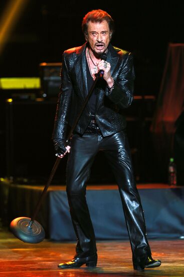 Johnny Hallyday's concert in Moscow
