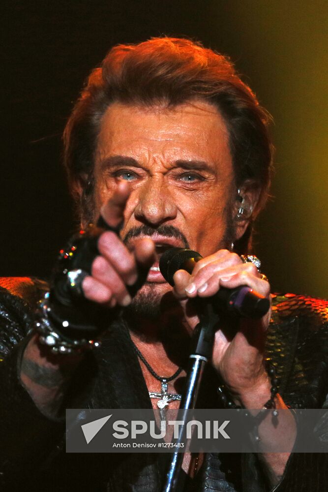 Johnny Hallyday's concert in Moscow