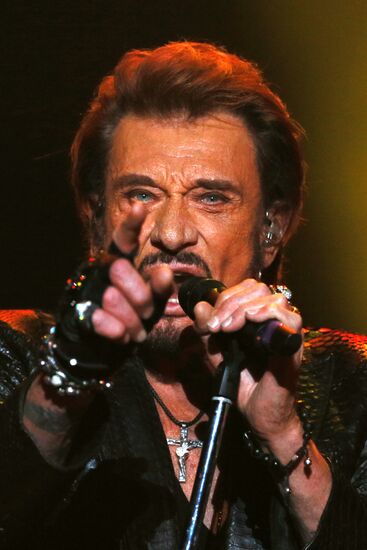 Johnny Hallyday's concert in Moscow