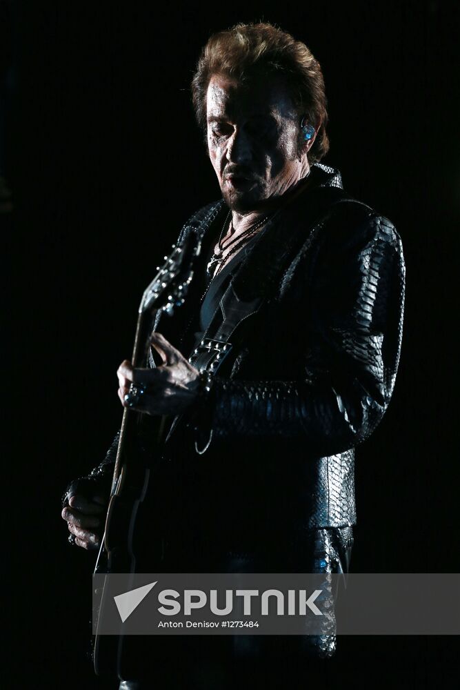Johnny Hallyday's concert in Moscow