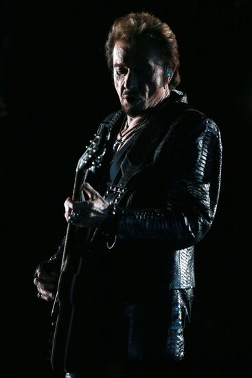 Johnny Hallyday's concert in Moscow