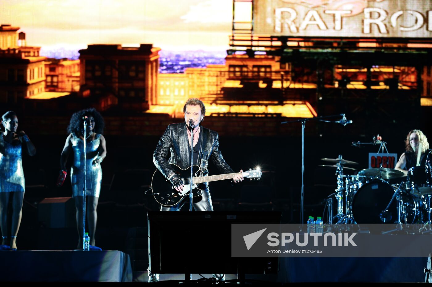 Johnny Hallyday's concert in Moscow