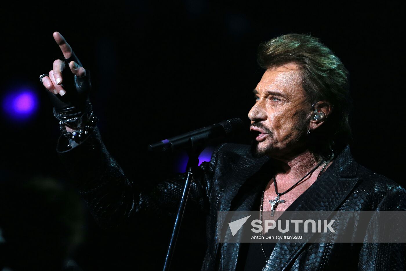 Johnny Hallyday's concert in Moscow