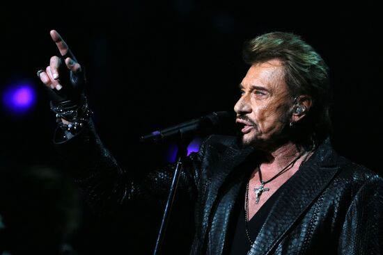 Johnny Hallyday's concert in Moscow