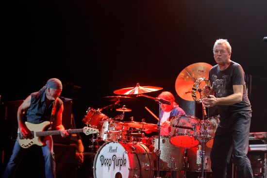 English rock band Deep Purple performs live in St. Petersburg