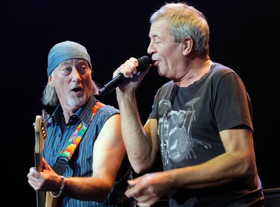 English rock band Deep Purple performs live in St. Petersburg