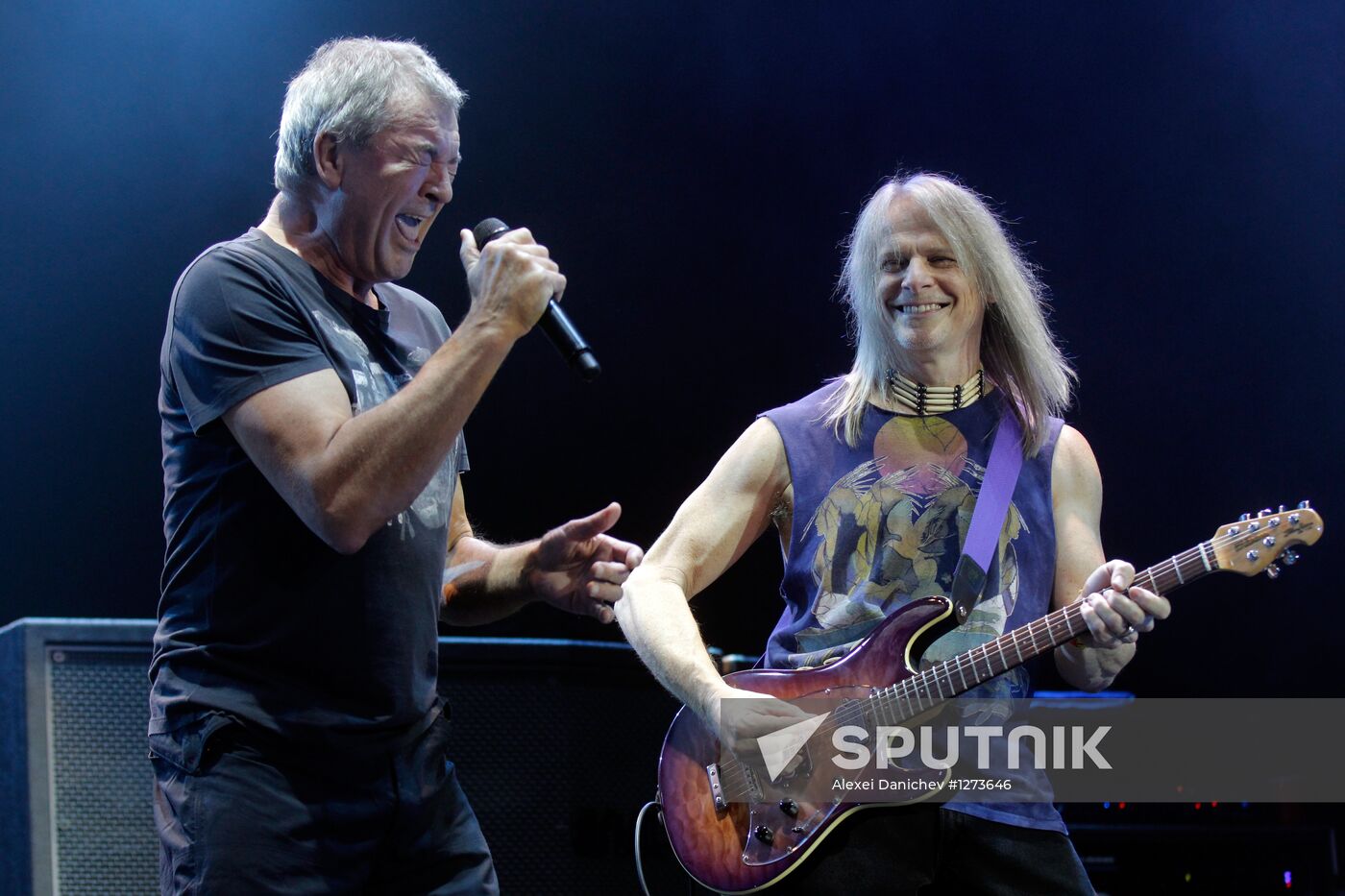English rock band Deep Purple performs live in St. Petersburg