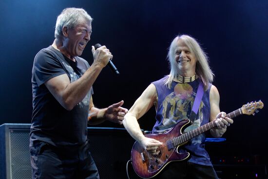 English rock band Deep Purple performs live in St. Petersburg