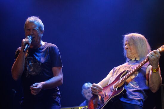 English rock band Deep Purple performs live in St. Petersburg