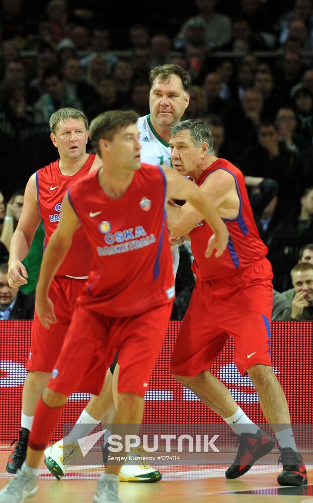 Basketball match between Žalgiris and CSKA former players