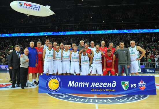Basketball match between Žalgiris and CSKA former players