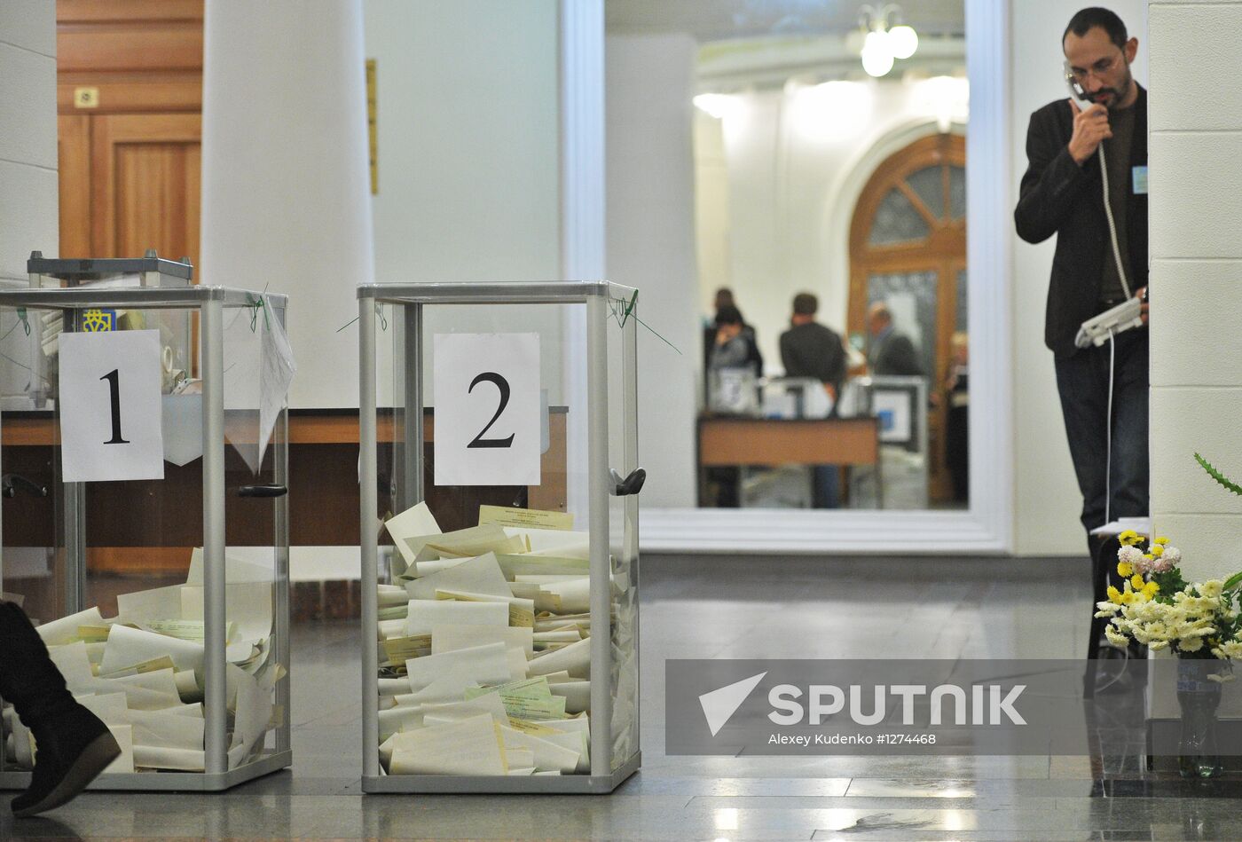 Counting votes in parliamentary elections in Ukraine