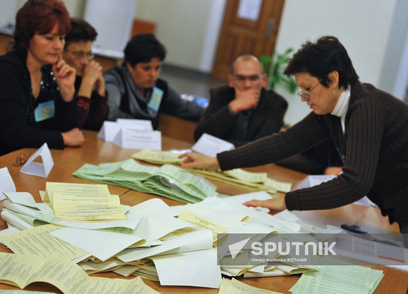 Counting votes in parliamentary elections in Ukraine