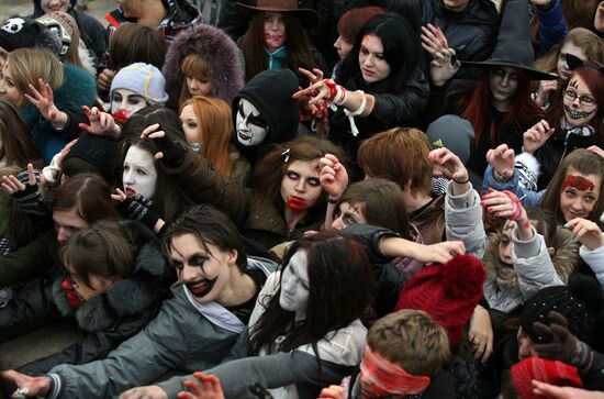 Zombie Parade in Novosibirsk