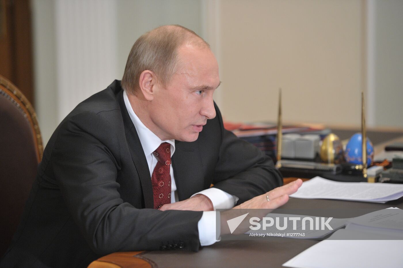 Vladimir Putin meets with Mikhail Fedotov