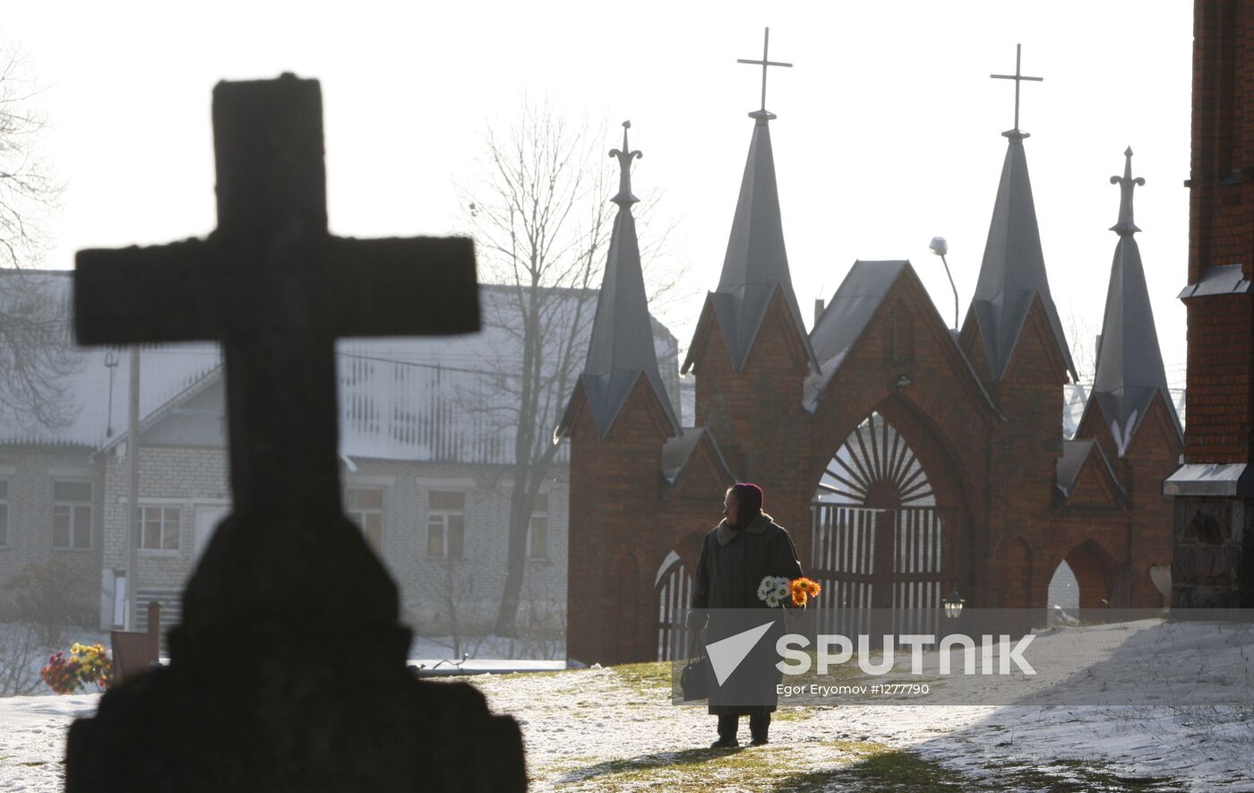 Catholic festival All Saint's Day in Belarus