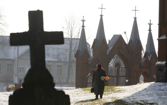 Catholic festival All Saint's Day in Belarus