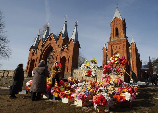 Catholic festival All Saint's Day in Belarus