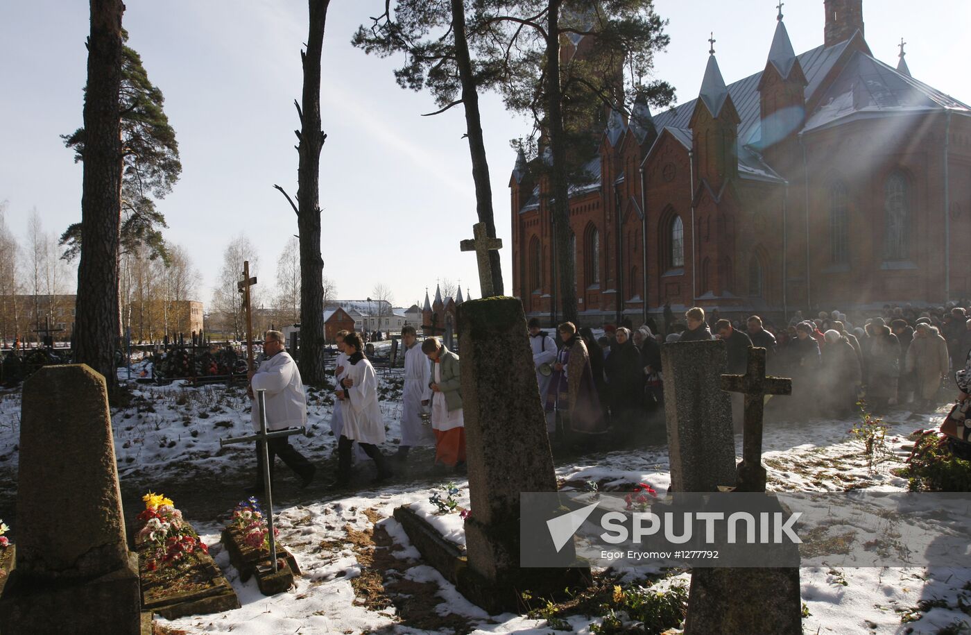 Catholic festival All Saint's Day in Belarus