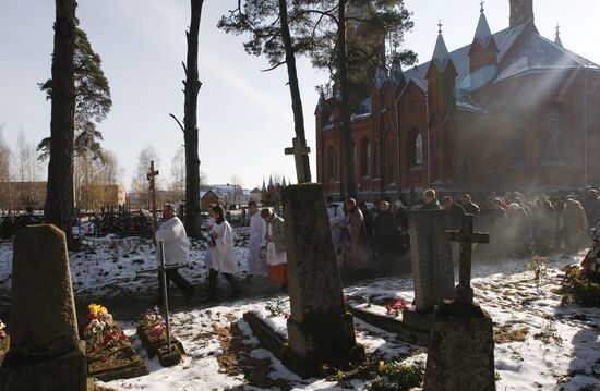 Catholic festival All Saint's Day in Belarus